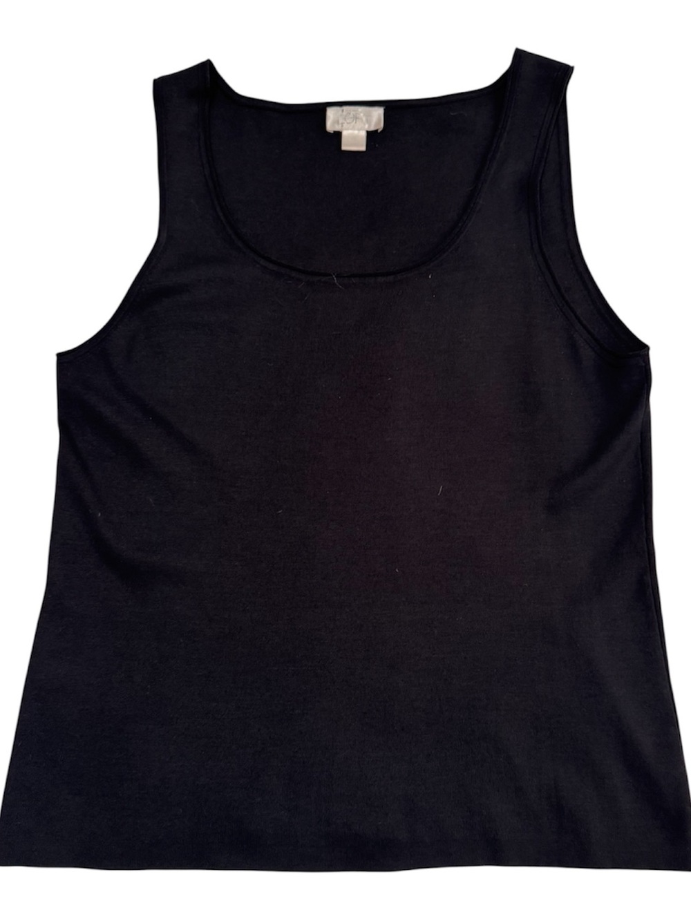 Loft Black Knit Tank Size XL